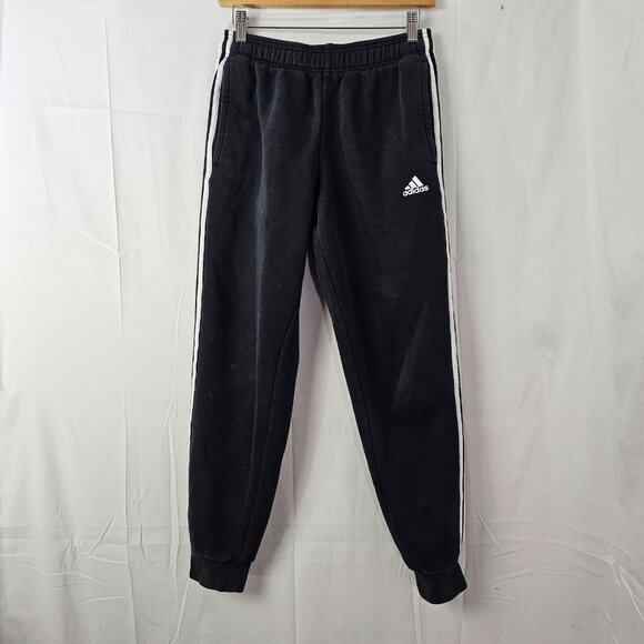 adidas Other - Adidas Sweatpants Mens Small Black Stripe Fleece Jogger Pants Stretch Athleisure